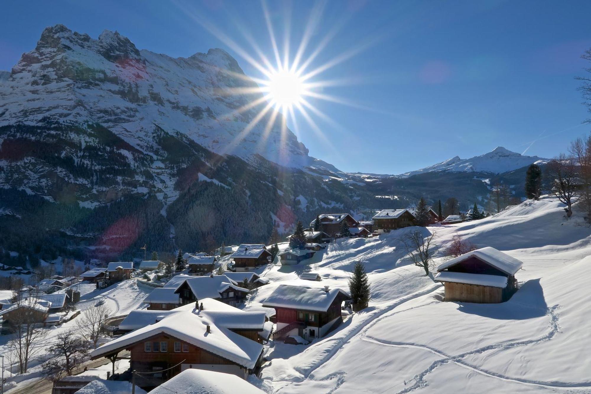 Hotel Lauberhorn Grindelwald Exterior foto