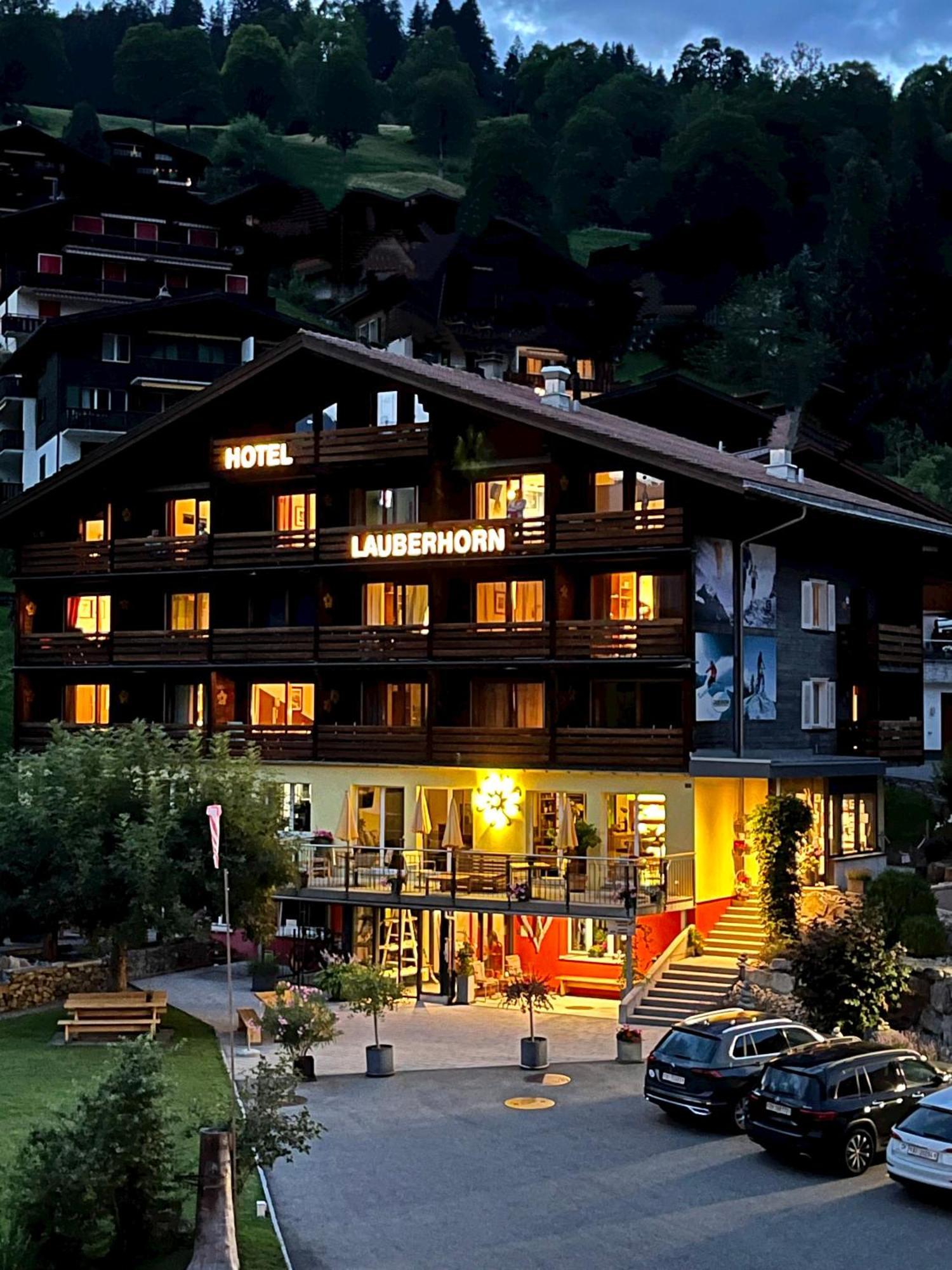Hotel Lauberhorn Grindelwald Exterior foto